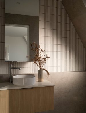 Bathroom interiors at Mesa Morningside Auckland townhouses